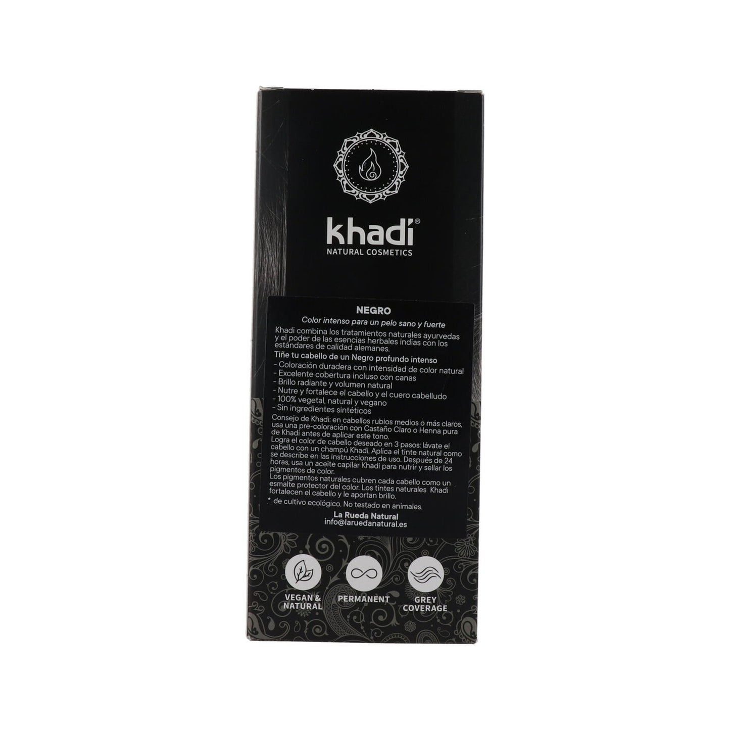 Khadi Tinte Negro Herbal 100% Vegetal 100g