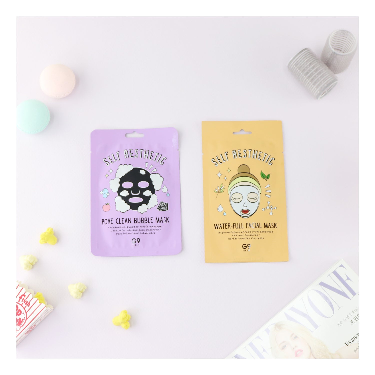 G9 Skin Self Aesthetic Pore Clean Bubble Mask 1ud