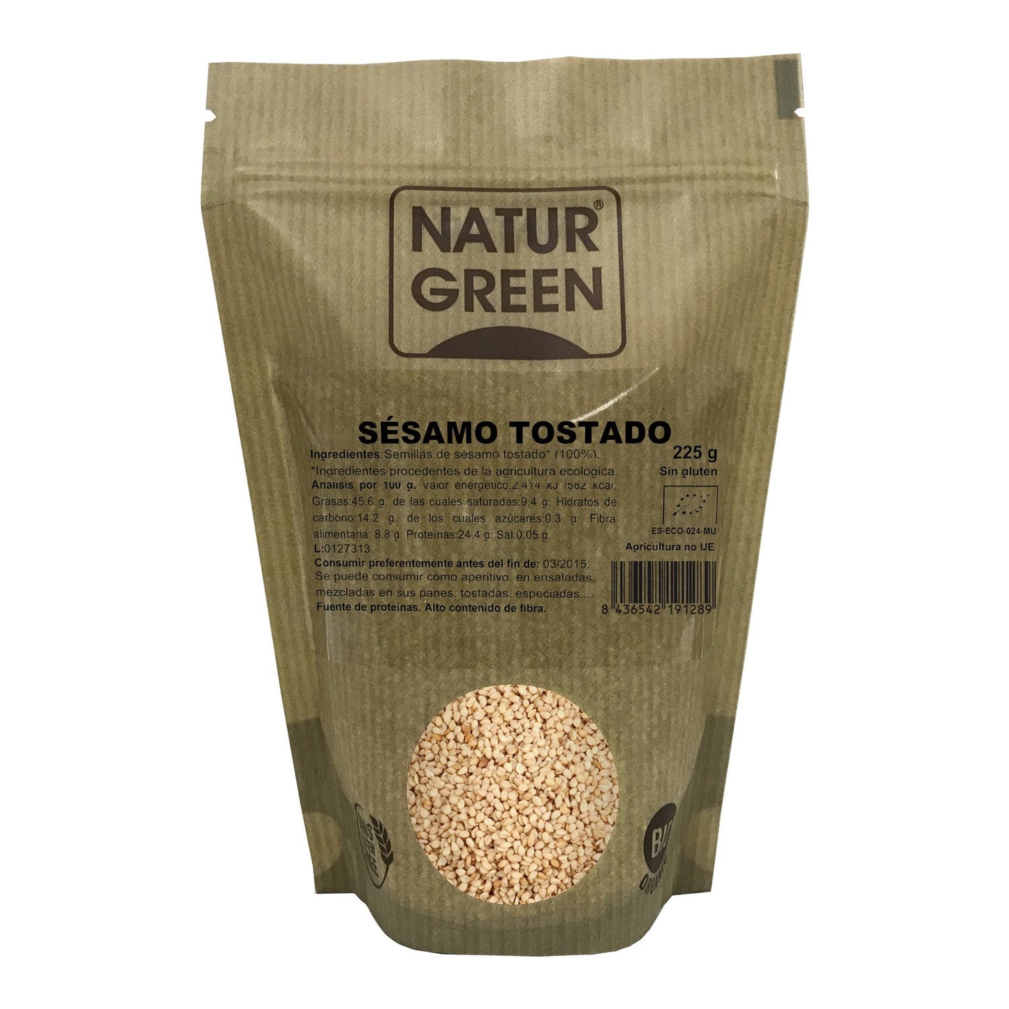 Naturgreen sésamo tostado ecológico 225g
