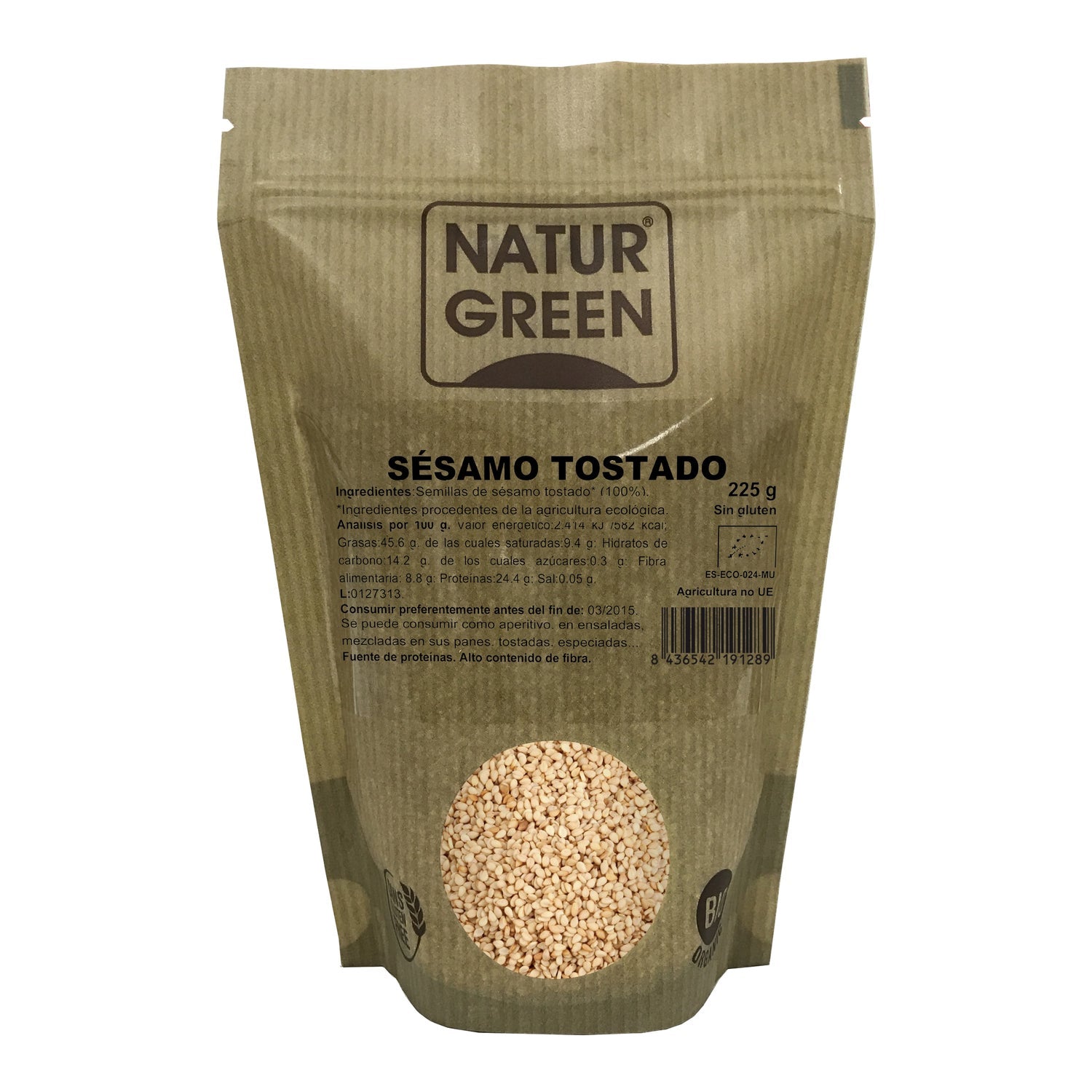 Naturgreen sésamo tostado ecológico 225g
