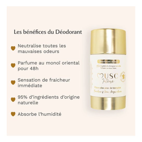 Musc Intime La Rayonnante Desodorante Natural con Monoï Oriental 50g