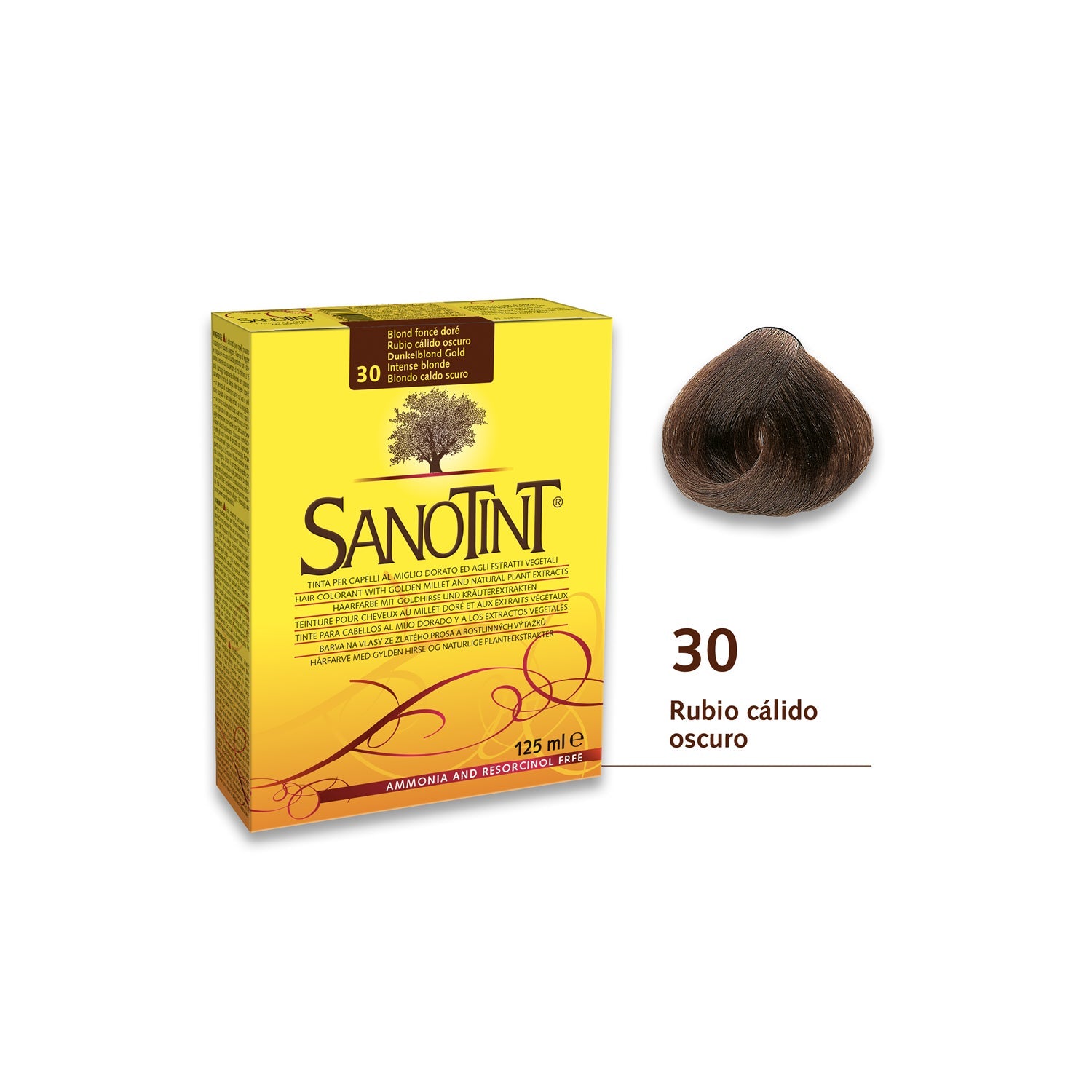 Santiveri Sanotint Tinte Classic 30 Rubio Calido Oscuro 125ml