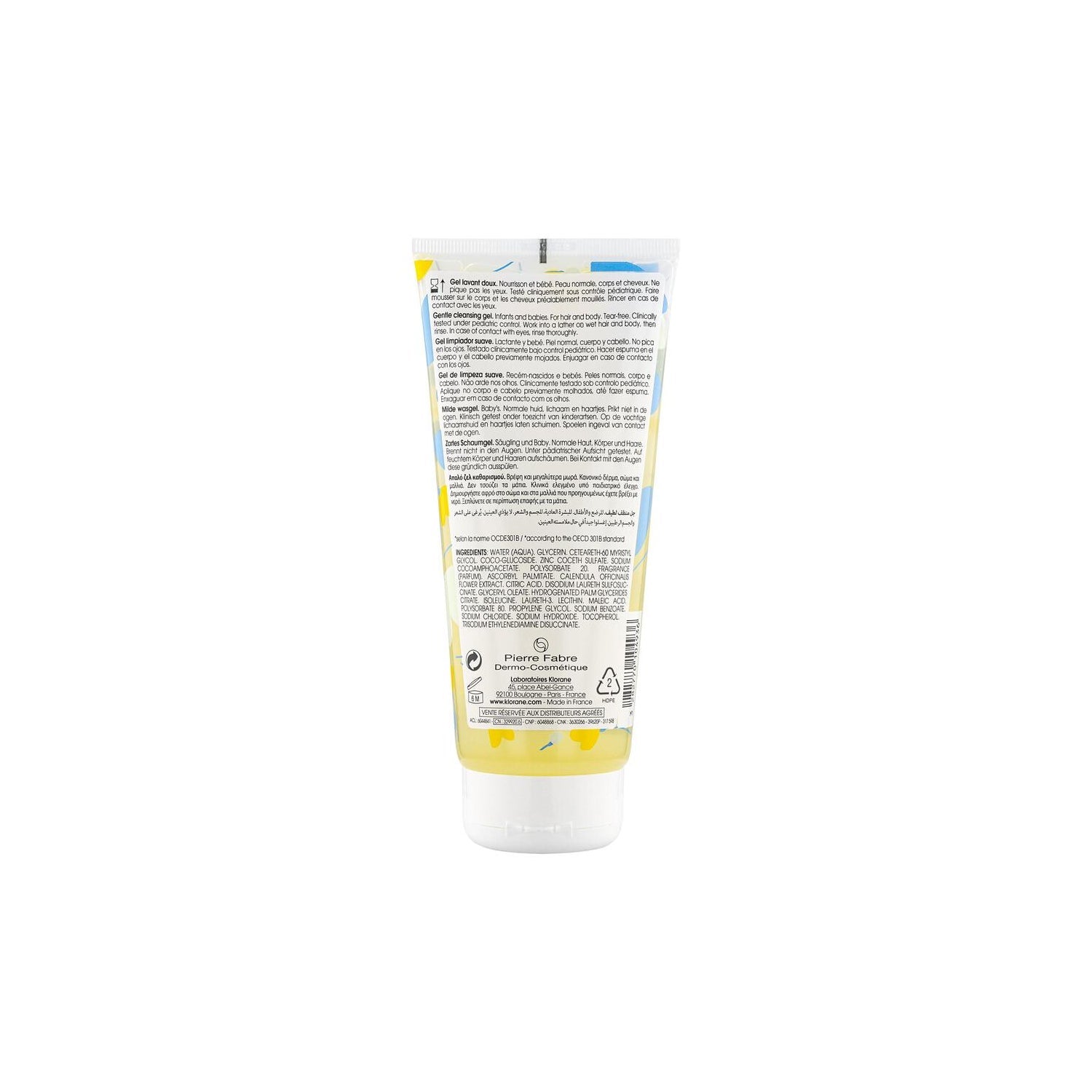 Klorane Bebé Gel Limpiador Suave 200ml