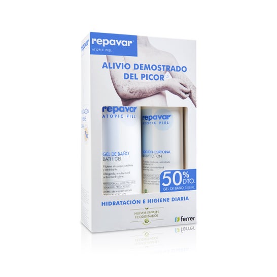 Repavar Pack Atopic Piel Gel de Baño 750ml + Loción Corporal 500ml