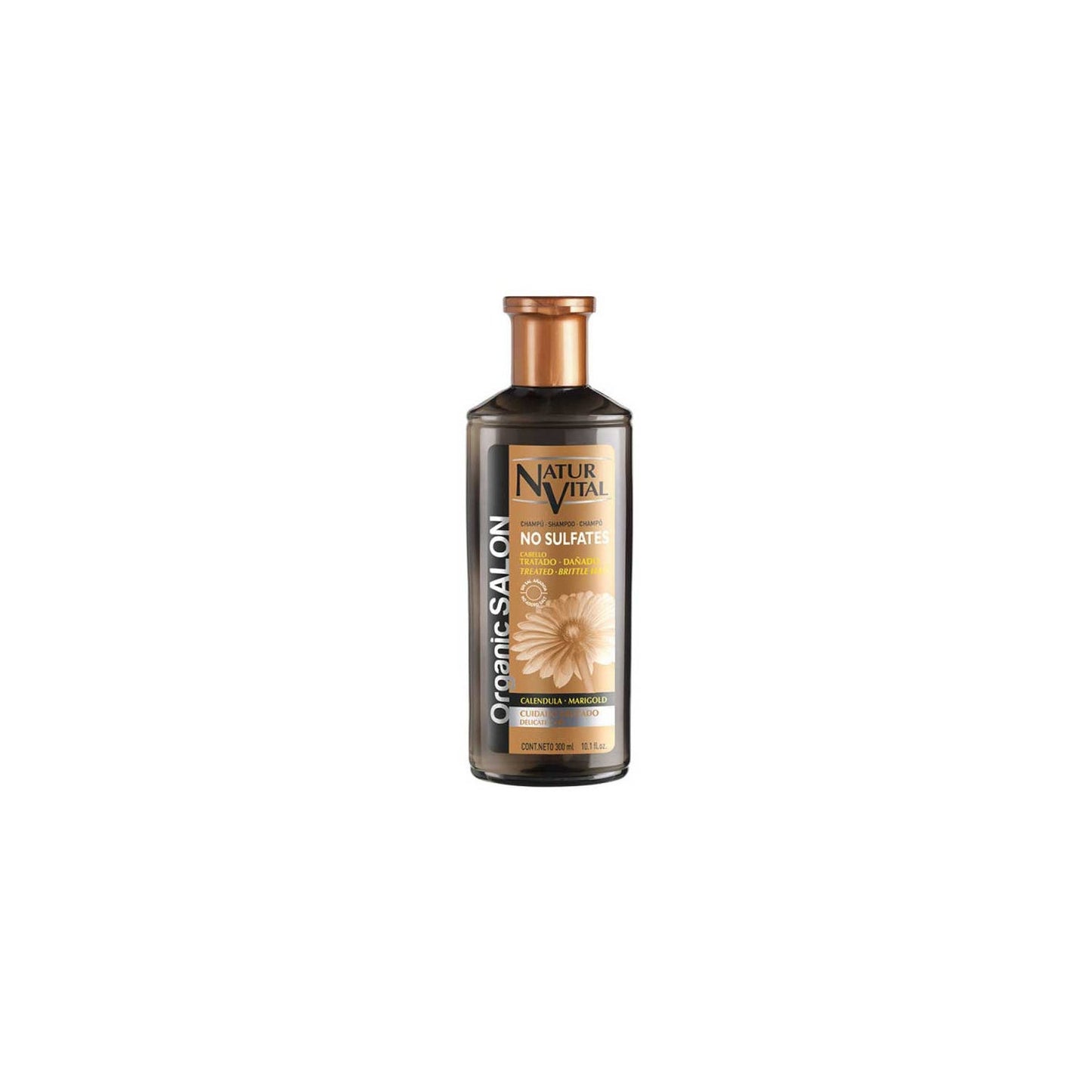 NaturVital Champú Orgánico de Salón Sin Sulfatos Cabello Dañad 300ml