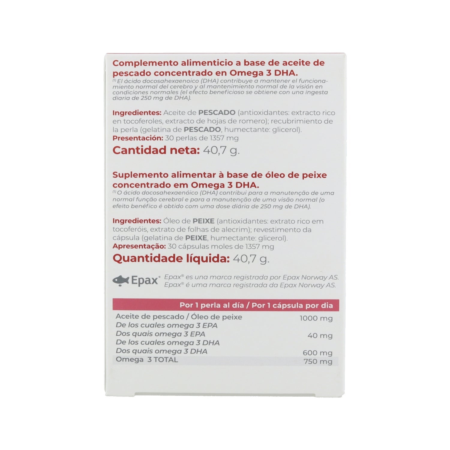 Inovance Omega 3 DHA 30 perlas
