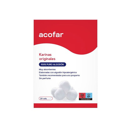 Acofar Karinas Originales Compresa Higiénica Algodón 20uds