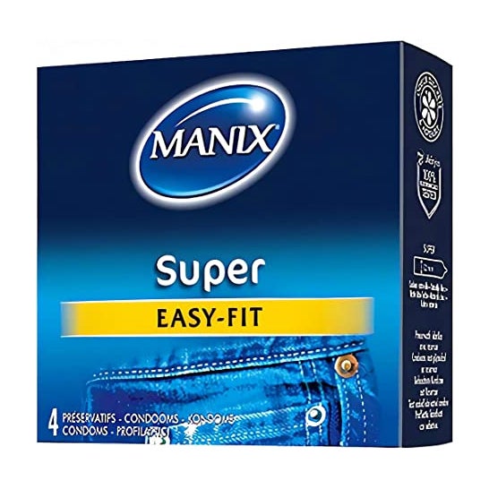 Manix Preservativos Super Lubricantes 4uds