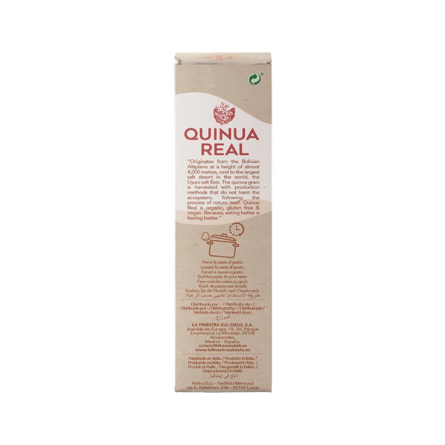 Quinoa Real Fusilli Arroz Y Quinoa 250g