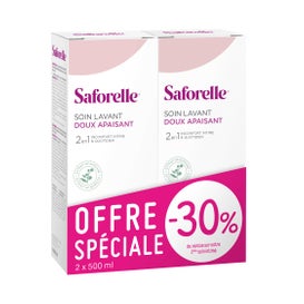 Saforelle Cuidado Limpiador Suave 2x500ml