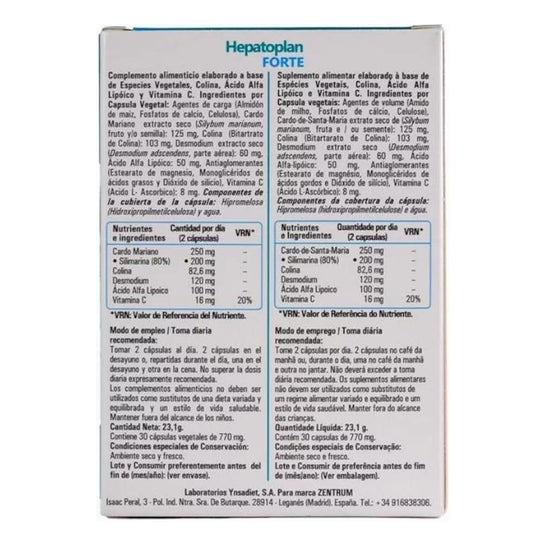 Zentrum Hepatoplan Forte 30vcaps