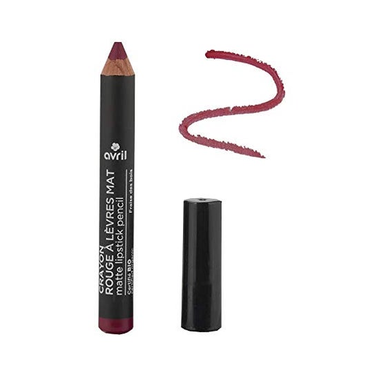 Avril Crayon Rouge à Lèvres Mat Certifié BIO Fraise Des Bois 2g