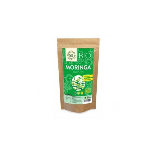 Solnatural Moringa Polvo Bio sin Gluten Vegano 125g