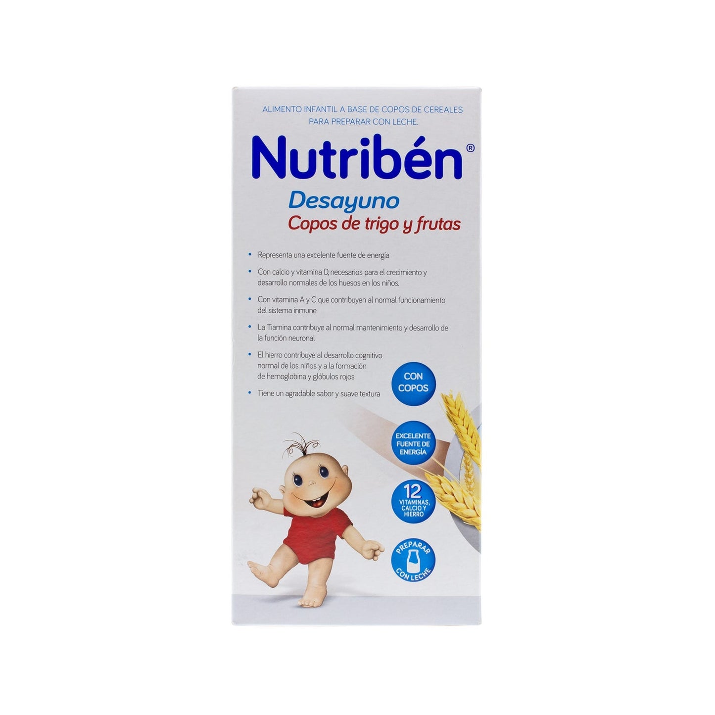 Nutribén® desayuno copos trigo con frutas 750g