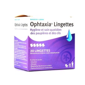 Ophtaxia Caja de 20 toallitas de tiras