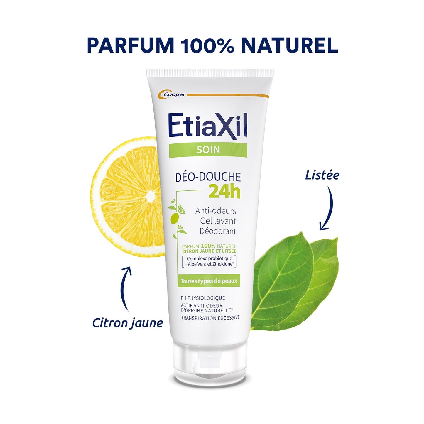 Etiaxil Deo-Ducha 24H Transpiración Excesiva Gel Limpiador Desodorante Citrus 200 ml