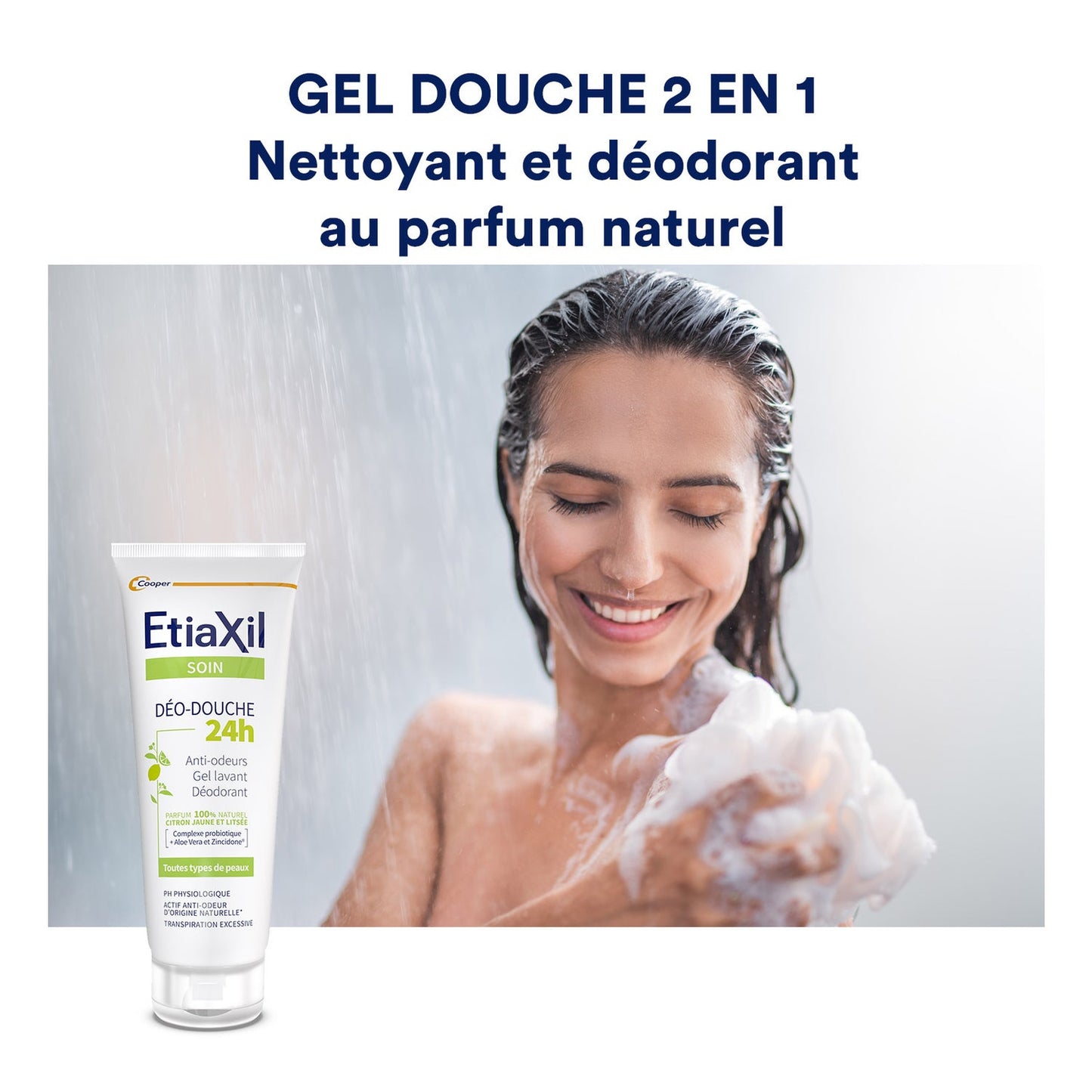 Etiaxil Deo-Ducha 24H Transpiración Excesiva Gel Limpiador Desodorante Citrus 200 ml