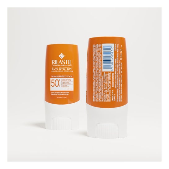Rilastil Sun System Stick Solar Transparente Zonas Sensibles SPF50+ 8,5gr