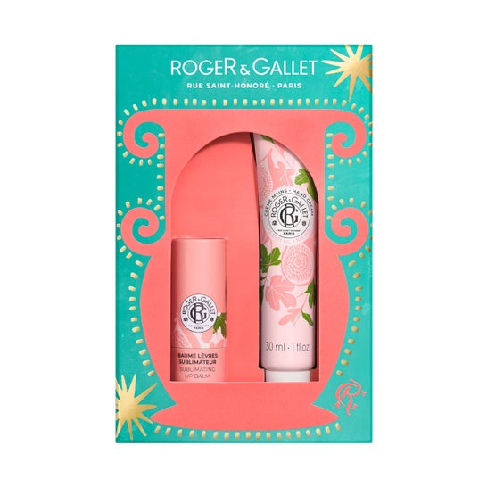 Roger & Gallet Fleur de Figuier Set Bálsamo Labial + Crema Manos