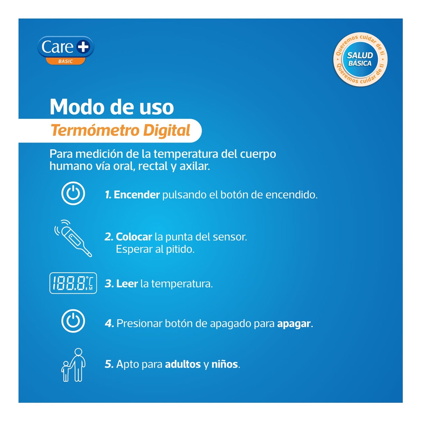 Care+ Termómetro Punta Rígida
