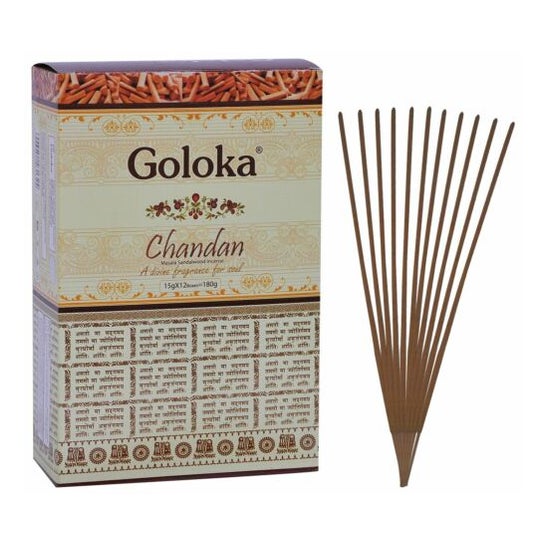 Goloka Incienso Chandan/Sándalo 12x15g