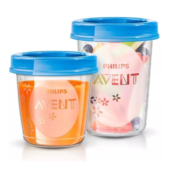 Avent Recipientes leche materna 10x180ml + 10x240 + 20 tapas + cuchara 1 libro de recetas