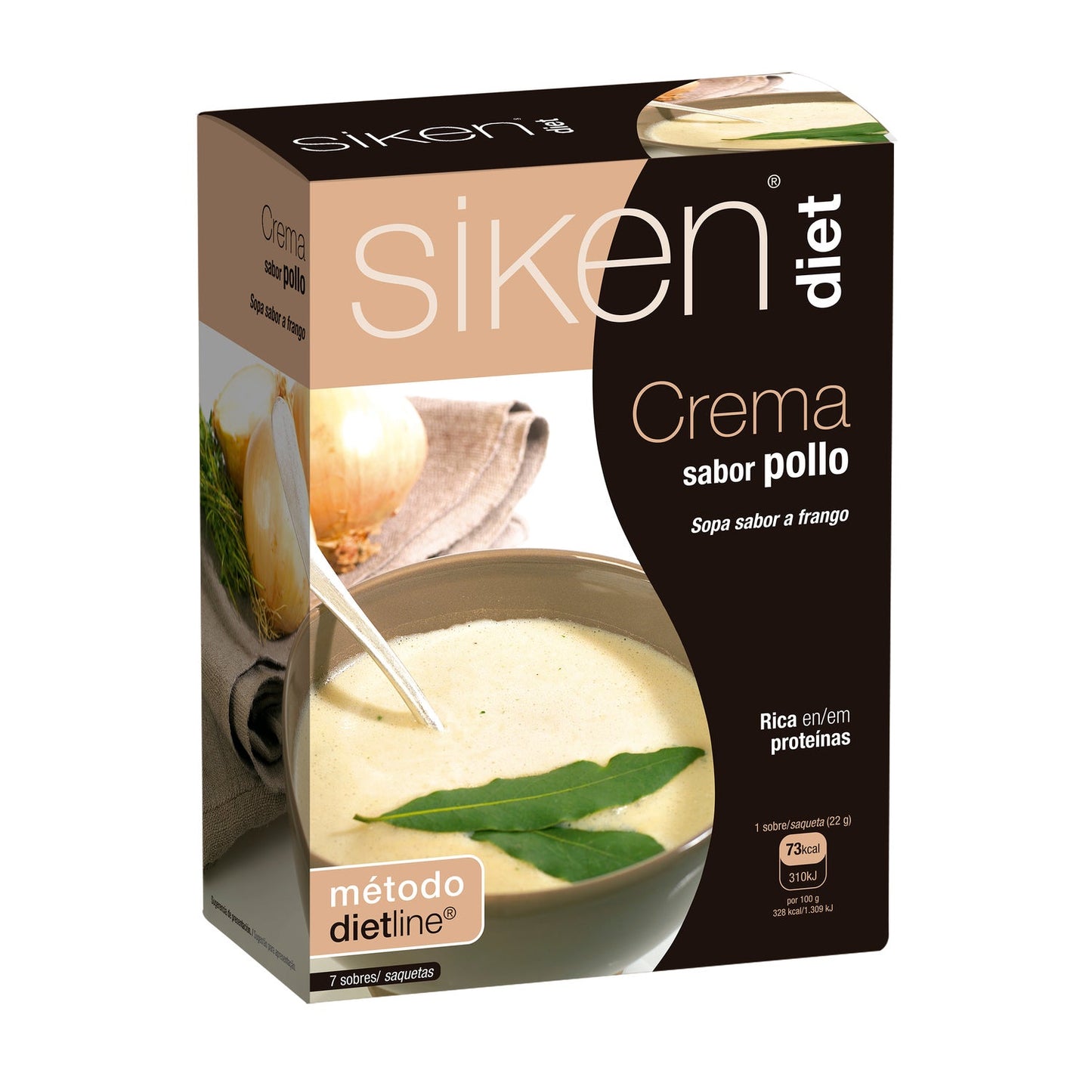 Siken Diet crema de pollo 7 sobres