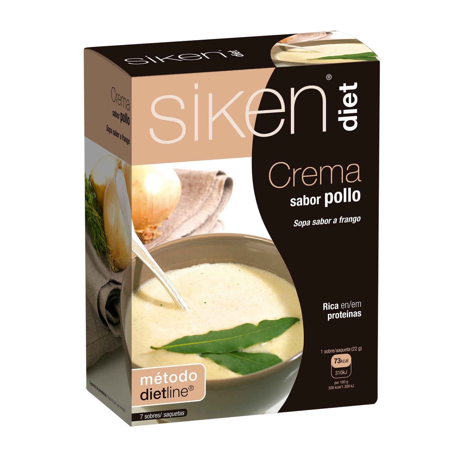 Siken Diet crema de pollo 7 sobres