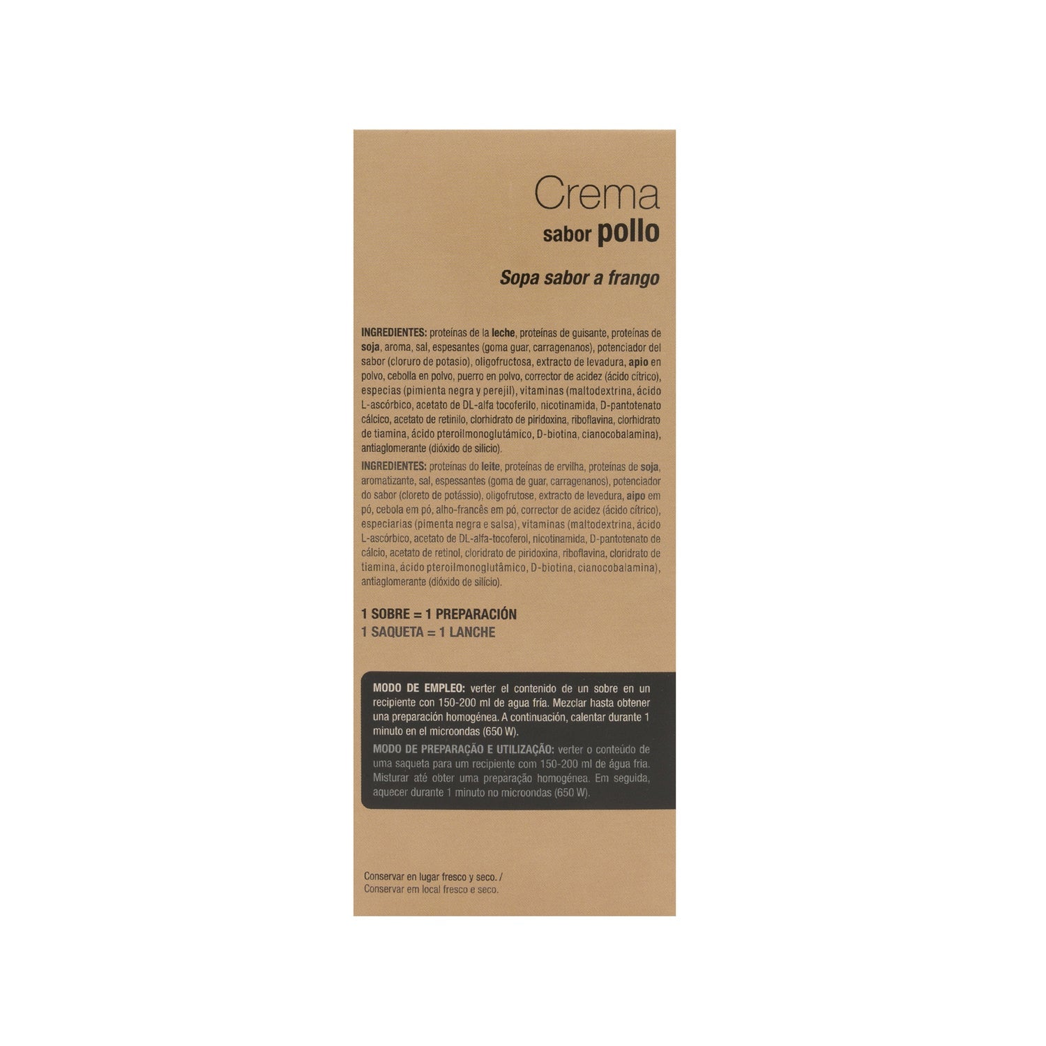 Siken Diet crema de pollo 7 sobres