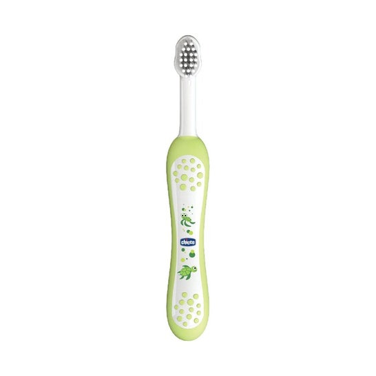 Chicco Cepillo Dental Infantil de Cerdas Suaves Verde 6m+ 1ud