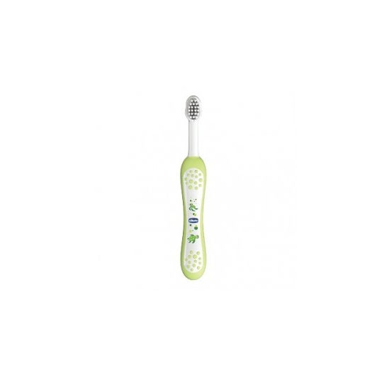 Chicco Cepillo Dental Infantil de Cerdas Suaves Verde 6m+ 1ud