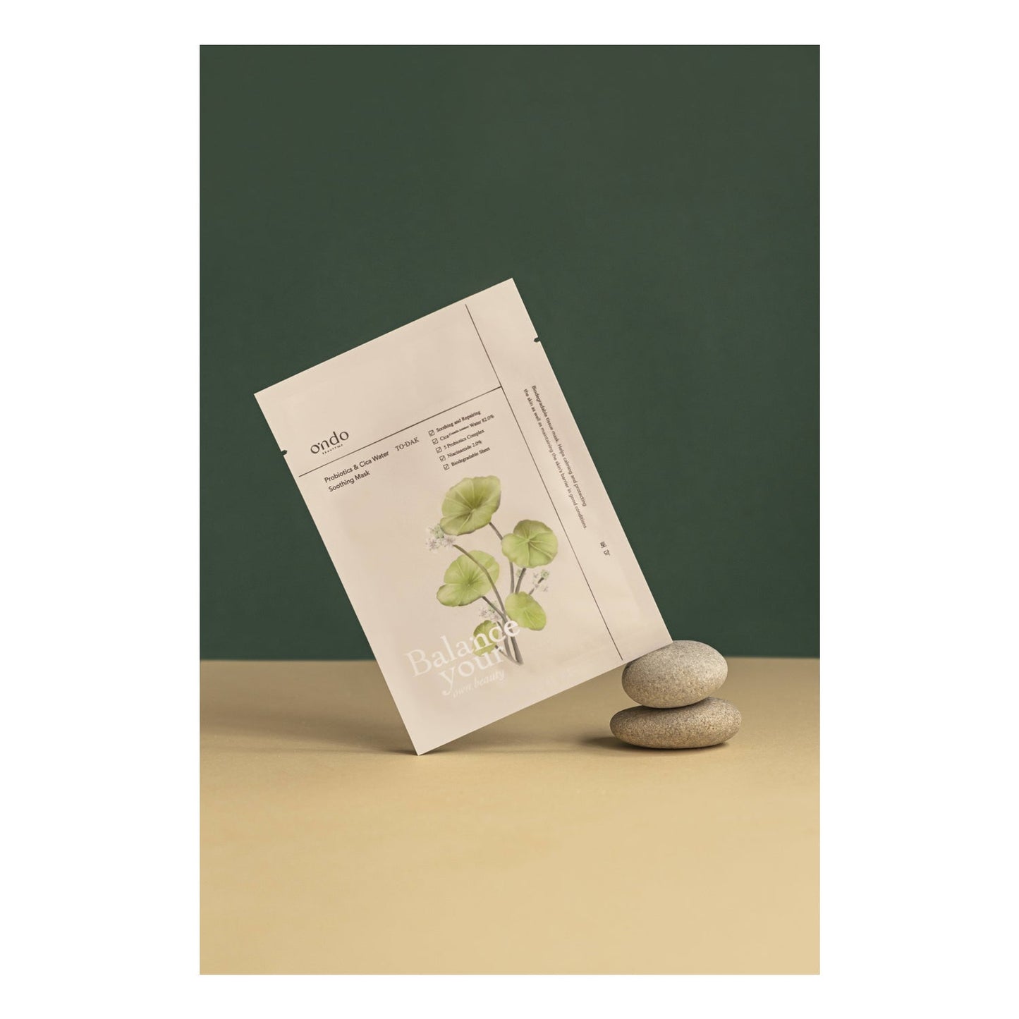 Ondo Beauty Prebiotics & Cica Water Soothing Mask