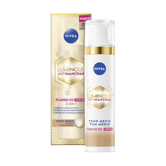 Nivea Luminous 630º Antimanchas Cc Fluido Spf30 #Medio 40ml