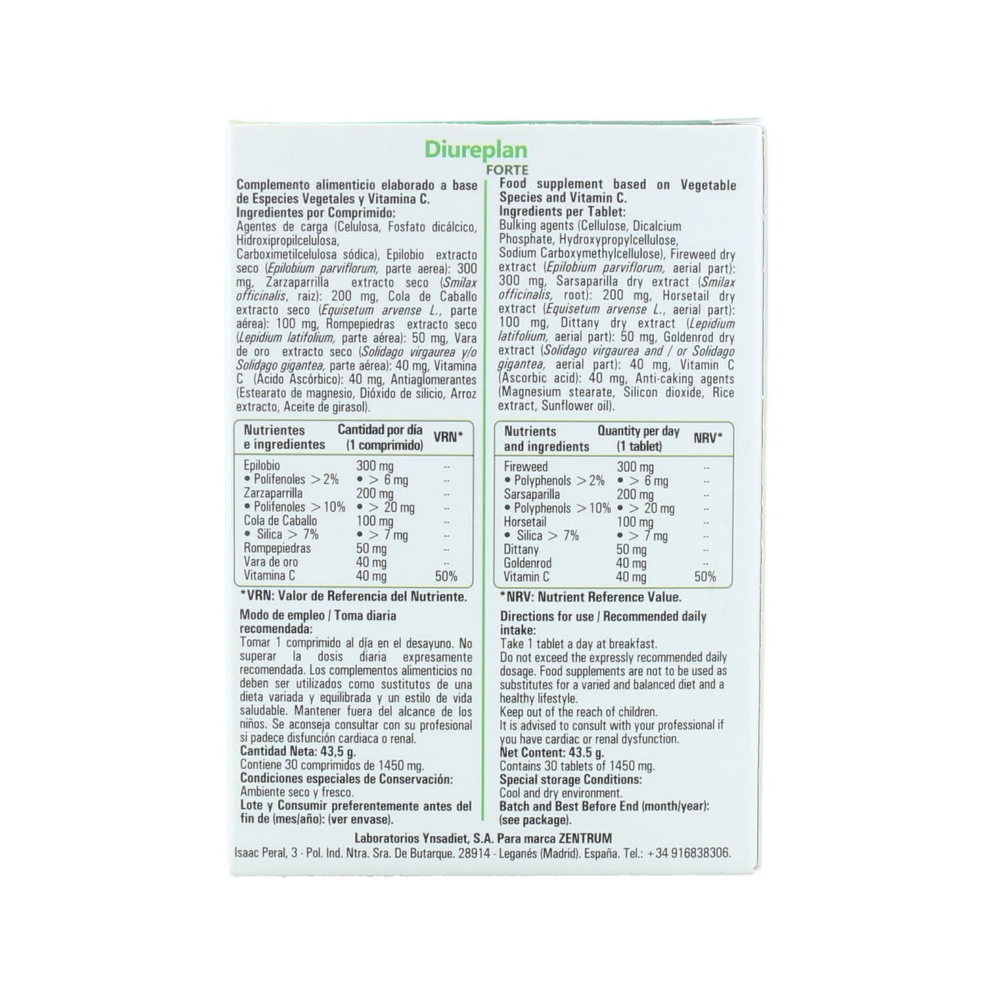 Zentrum Diureplan Forte 30comp