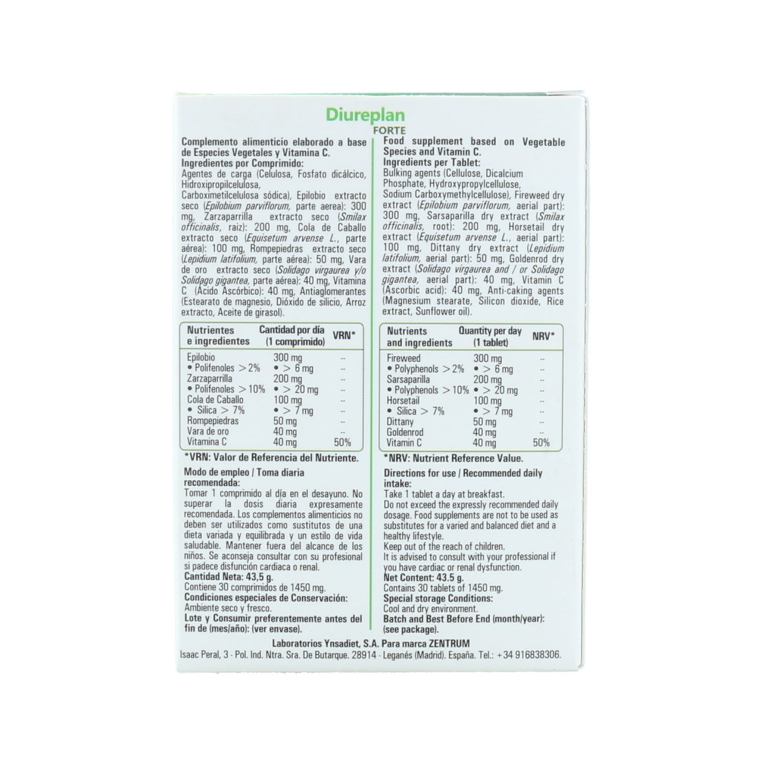 Zentrum Diureplan Forte 30comp