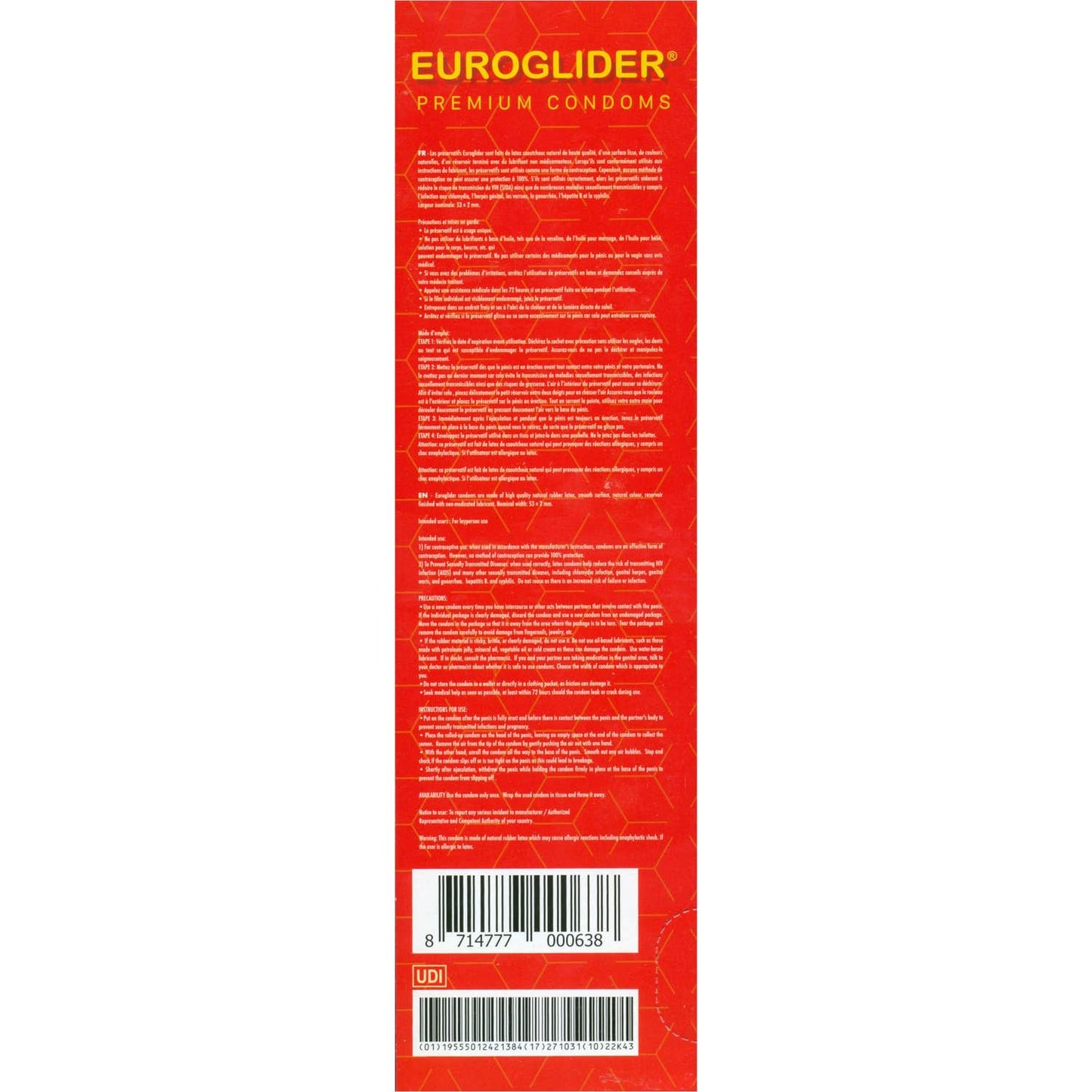 Euroglider Condones 144uds