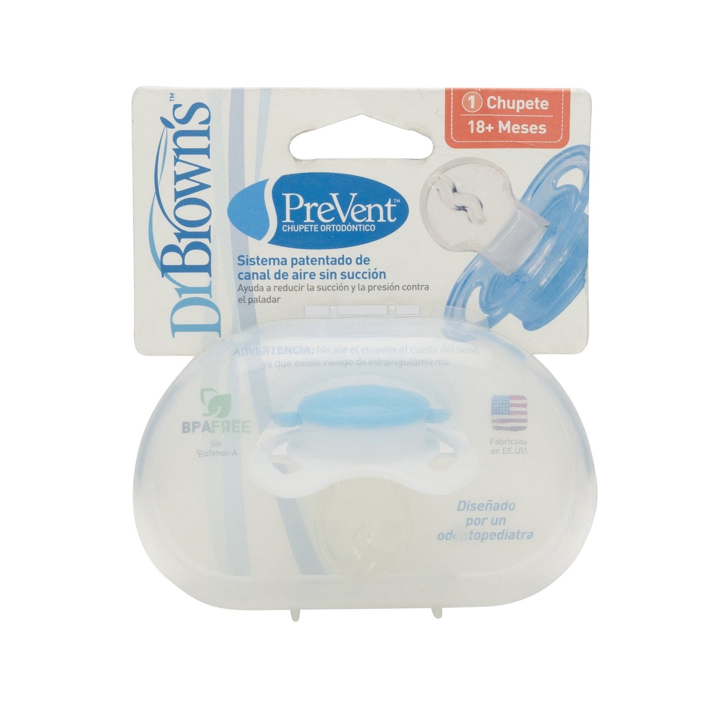 Dr Brown's Prevent chupete silicona color dibujos +12 Meses 1ud