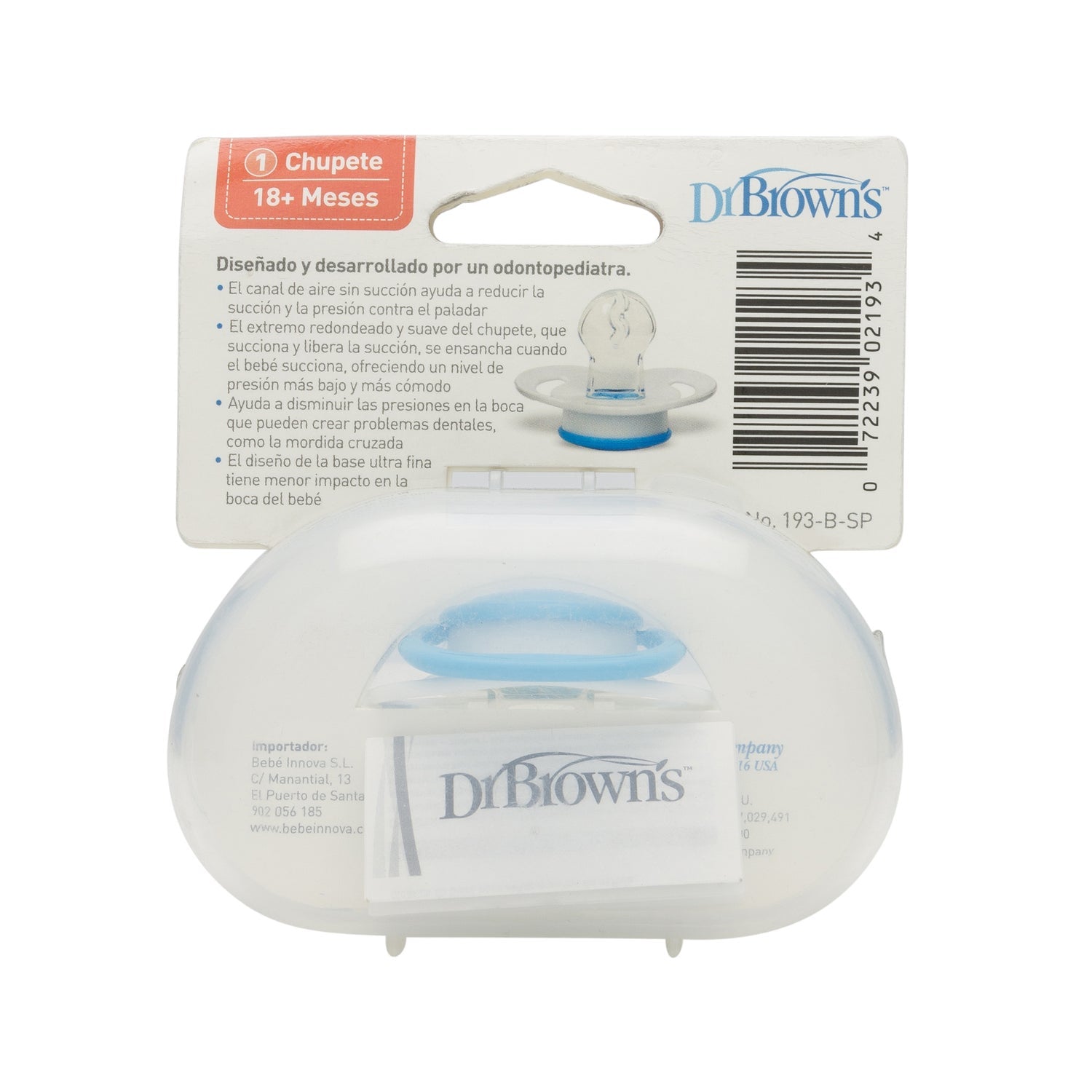 Dr Brown's Prevent chupete silicona color dibujos +12 Meses 1ud