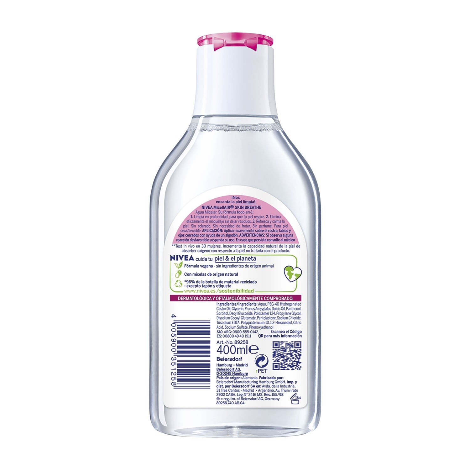 Nivea Agua Micelar Piel Seca 400ml