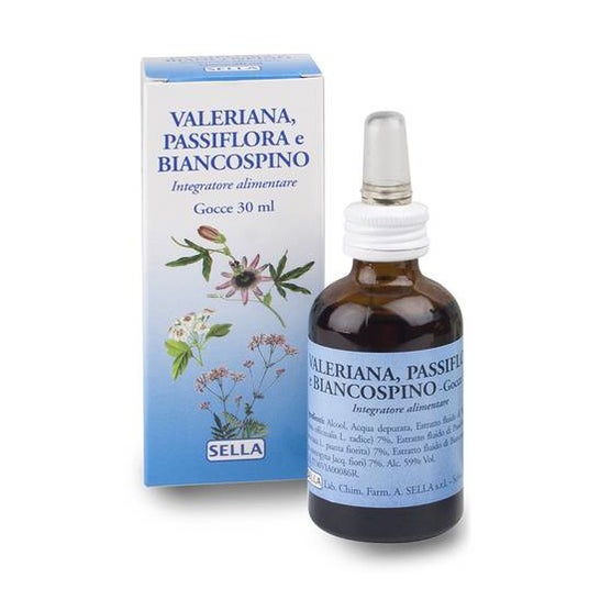 Sella Valeriana Pasiflora Espino Blanco Gotas 30ml