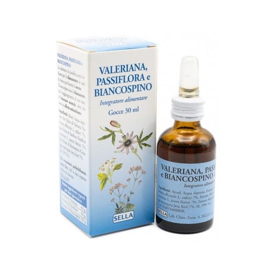 Sella Valeriana Pasiflora Espino Blanco Gotas 30ml