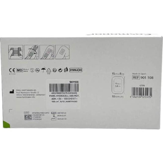 Cosmopor Silicone Apósitos 15cmx8cm 10uds