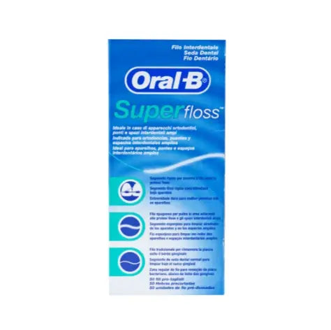 Oral B Superfloss Seda Dental 50uds