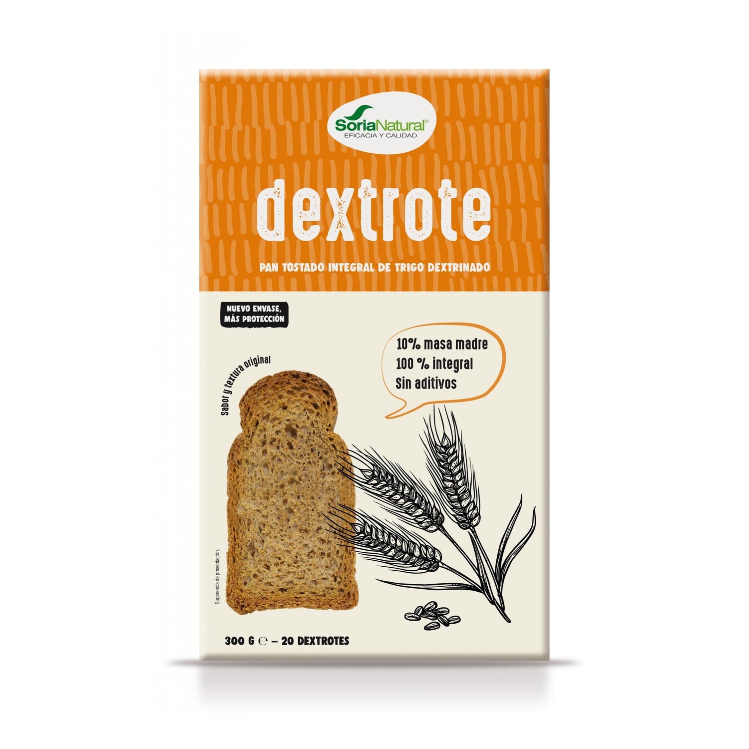 Soria Natural Pan Dextrote Integral 28 biscotes 300 g