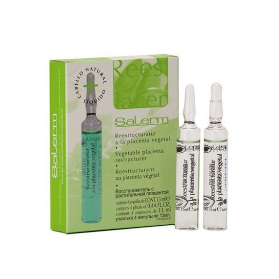 Salerm Ampollas Reestructurante Placenta Vegetal Natural 4x13ml