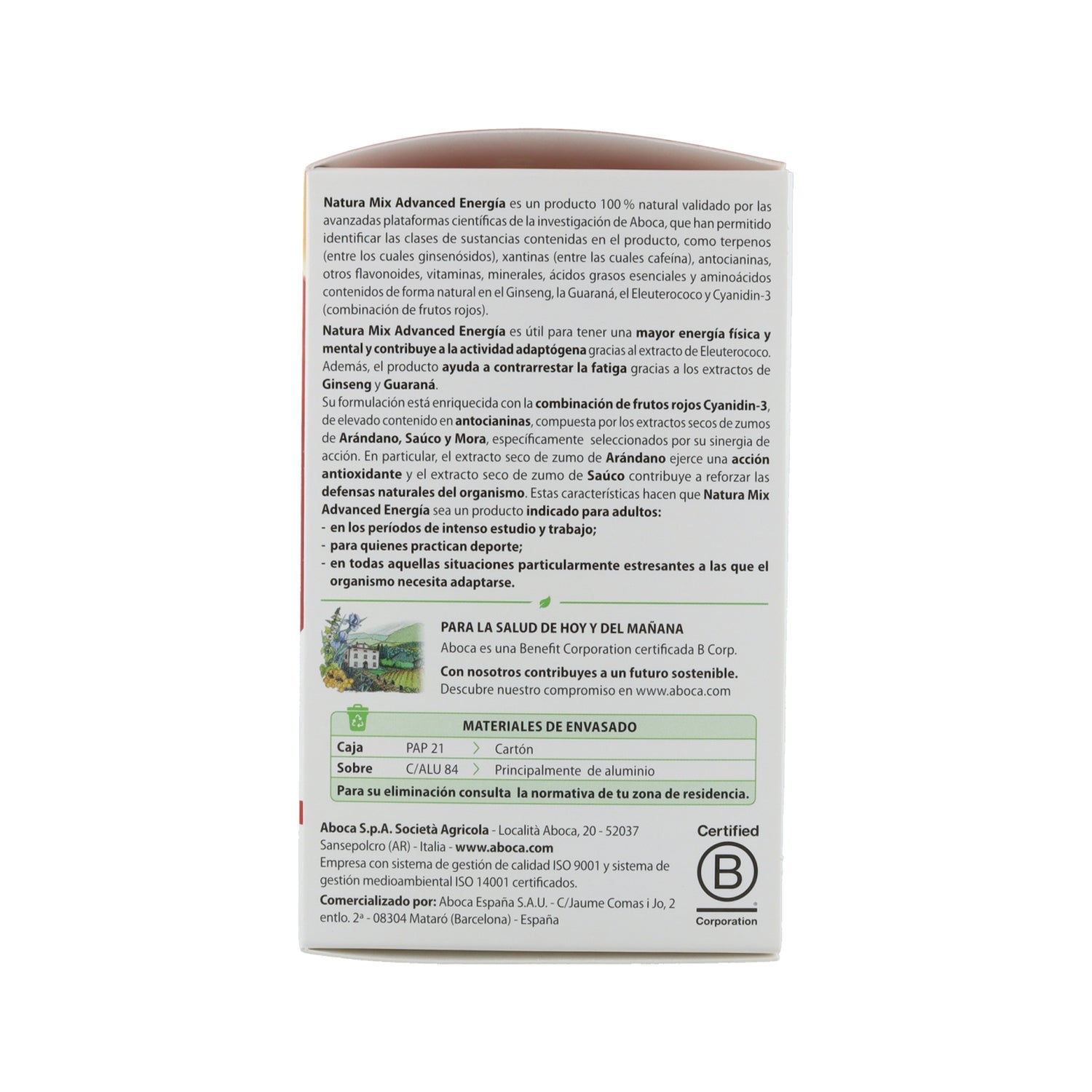 Aboca Natura Mix Advanced Energía 28 sobres