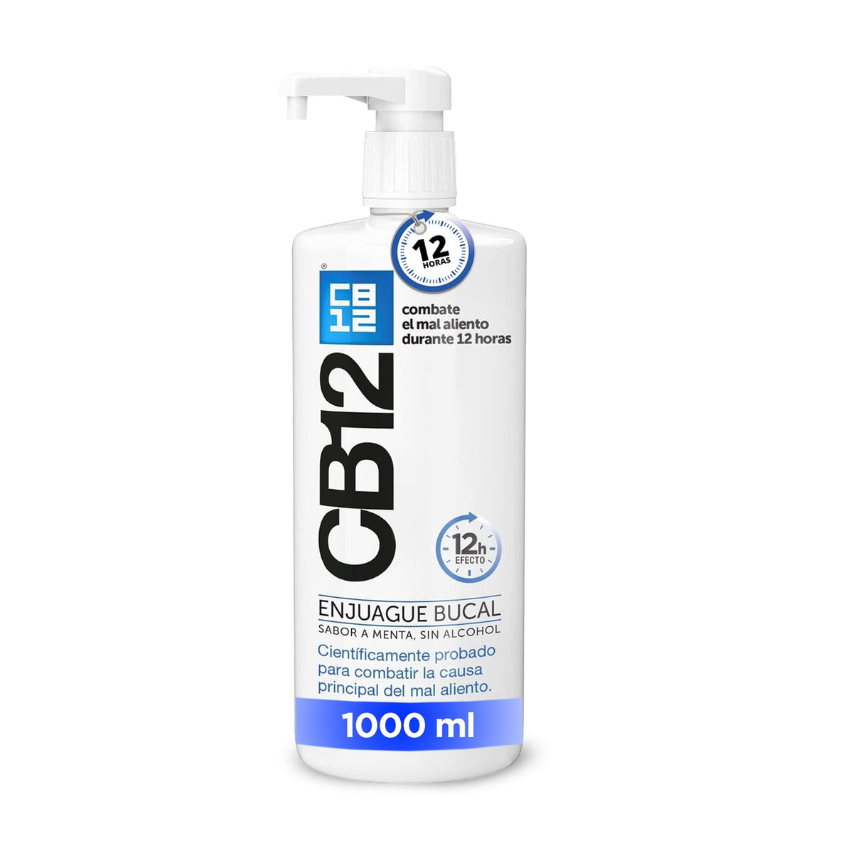 CB12 Enjuague Bucal para Mal Aliento Menta 1000 ml