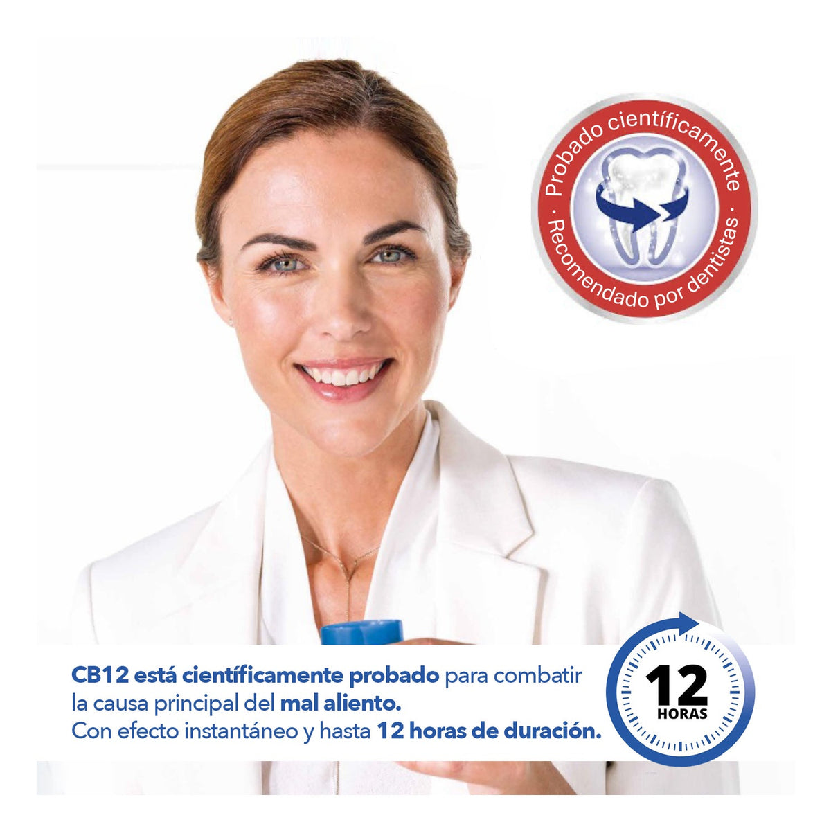 CB12 Enjuague Bucal para Mal Aliento Menta 1000 ml