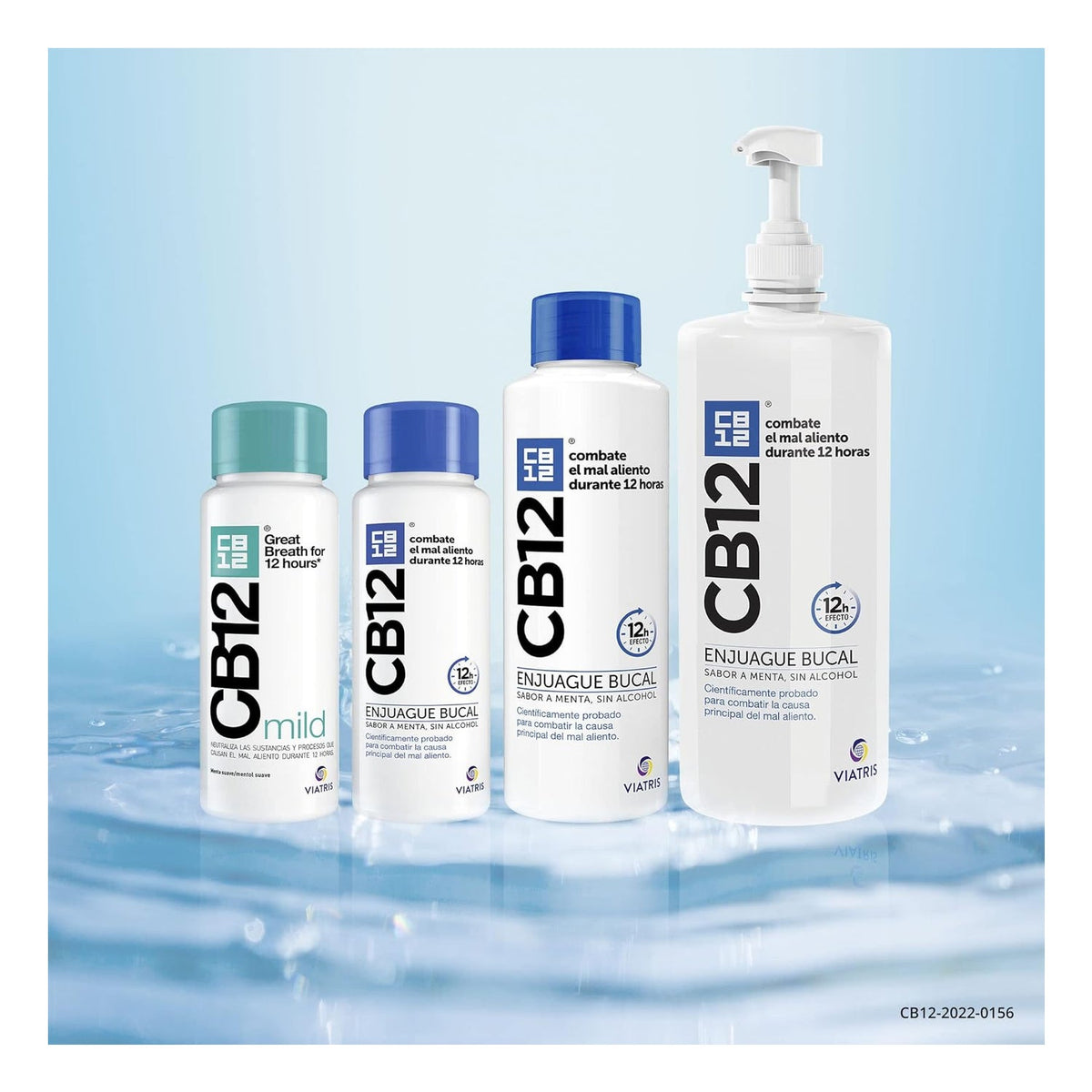 CB12 Enjuague Bucal para Mal Aliento Menta 1000 ml