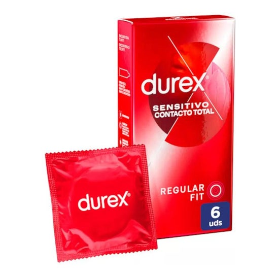 Durex Sensitivo Contacto Total Preservativos 6uds